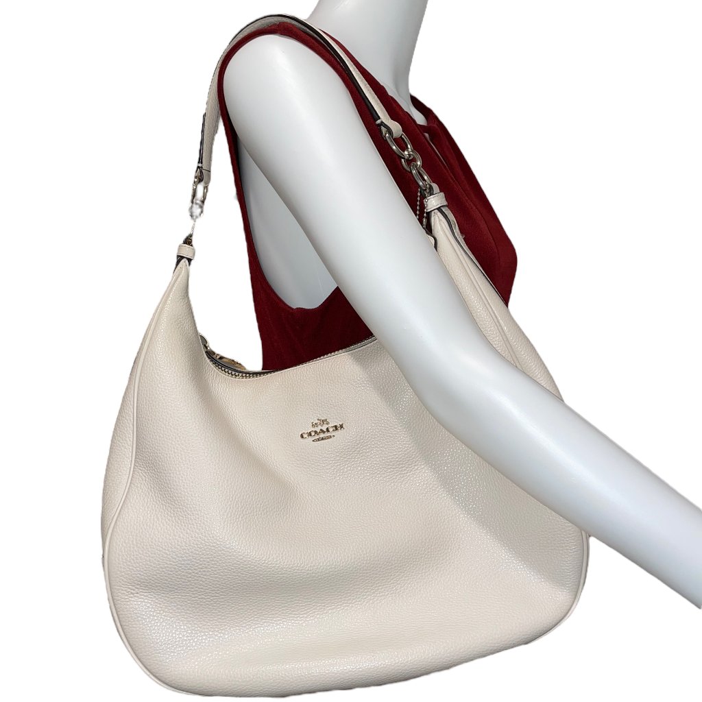 Authentic Coach Shoulder Bag Cream Color Great Condition